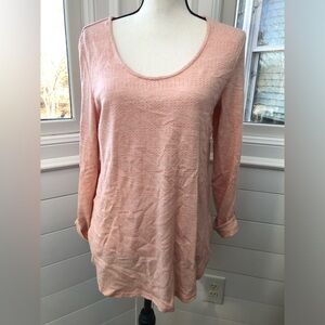 Anthropologie Akemi + Kin Pink Long Sleeve Top
